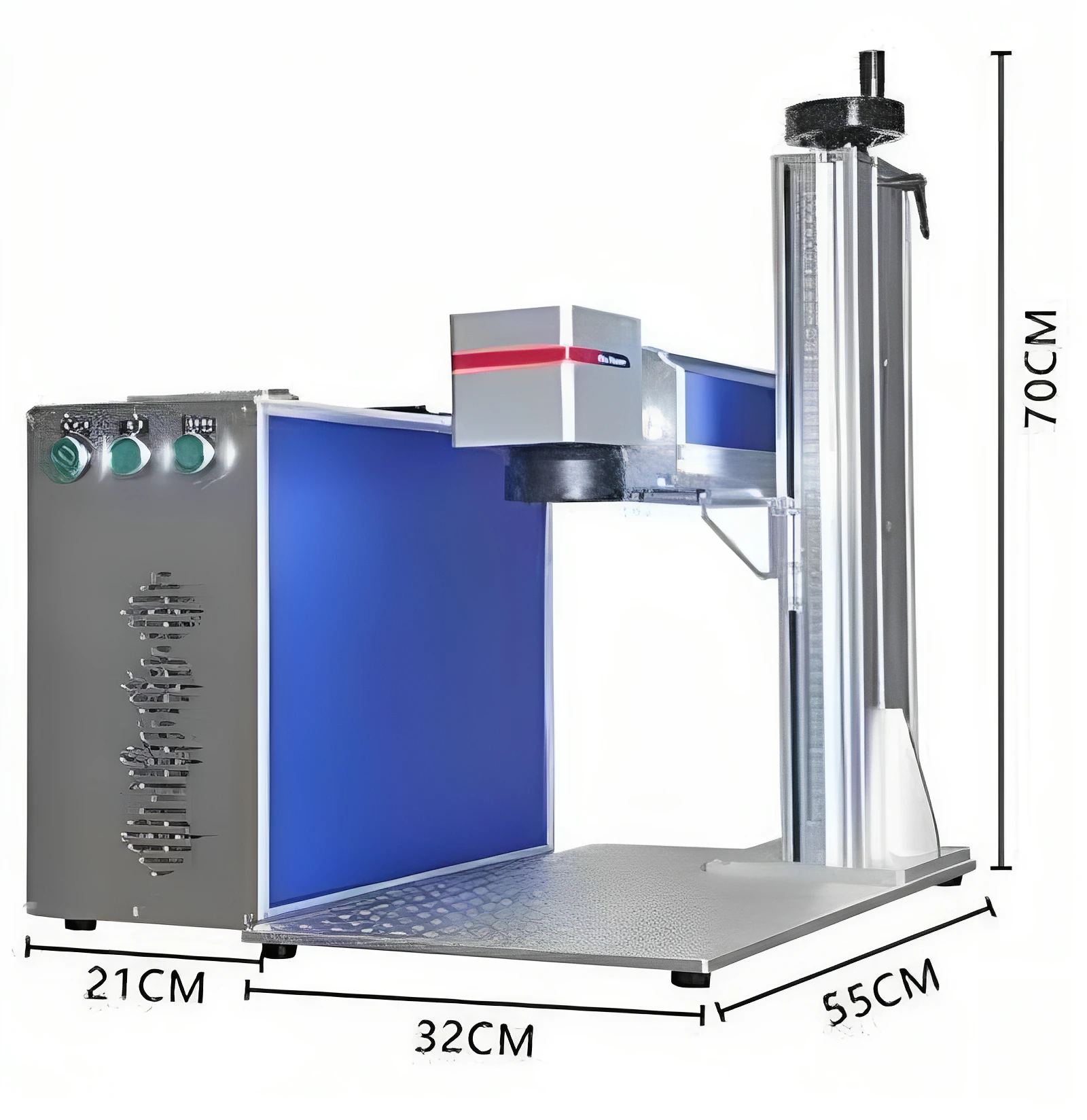 Machinery Industry Equipment Cnc Phone case Printing Machine 20w Fiber Engraver Graving Marking Machine Metal 3d Printer view 2