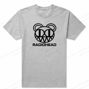 Vintage Radiohead T Shirt Men Fashion T-Shirt Cotton T-Shirt Boy Tees Shole T-Shirt Rock Band T-shirts 10 Main Sales Rock Blouse - №9