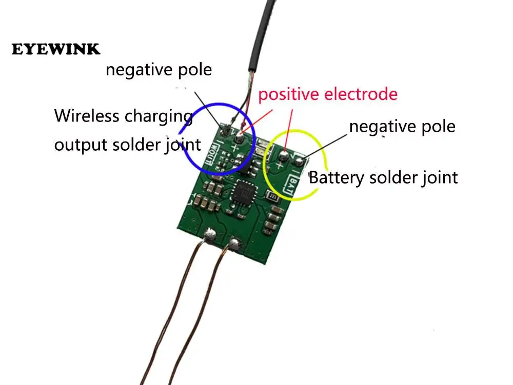 [lithium battery wireless charging] 5W wireless charging receiver module small coil built-in 3.7V modification scheme image 4