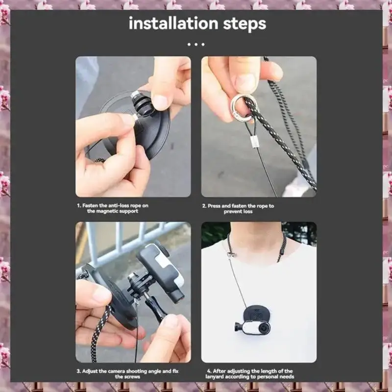 Montaje cuello accesorio magnético rápido para acción 5 BASE ANISLIP BASE SOPORTE MAGNETICO MAGNOCHE CON ELLA