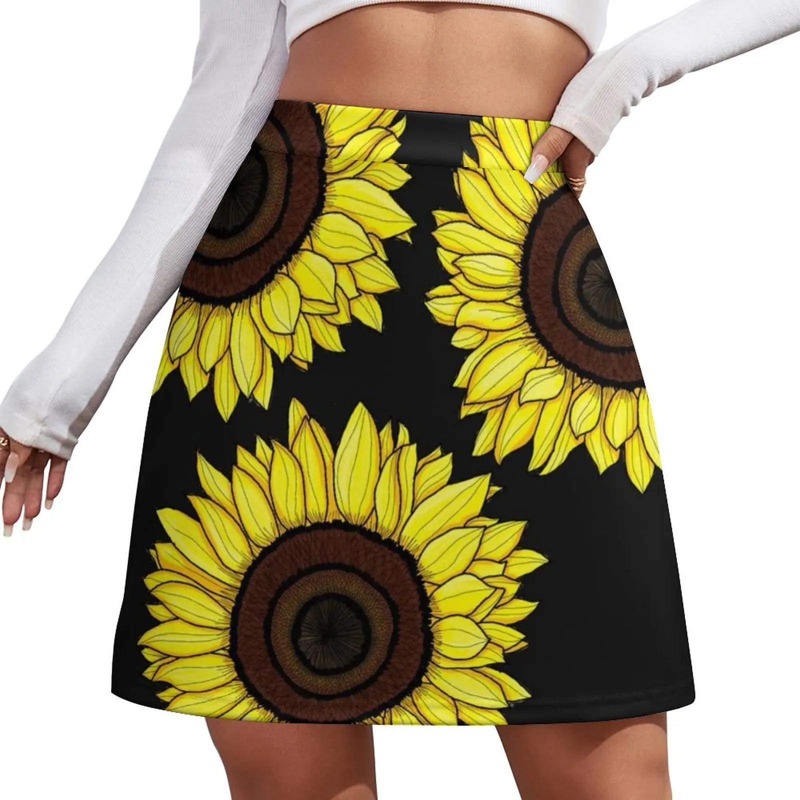 

Sunflowers Mini Skirt Korean skirts mini skirt skirts for women