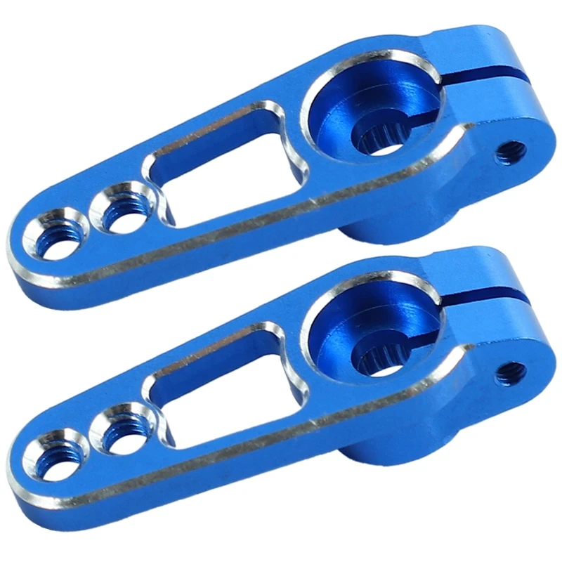 

2PCS Aluminum Alloy 25T 31Mm Steering Servo Arm Horn For RC Car Crawler Parts,Blue