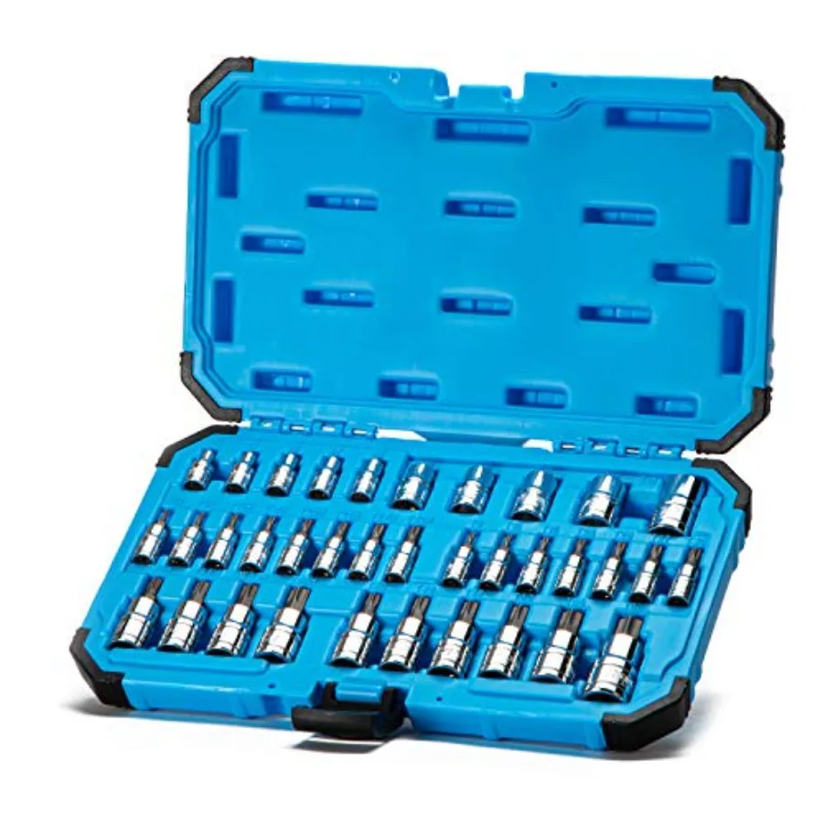 

CP30004 30004 S2 Star Torx And External Socket Bit Set 35-Piece Silver