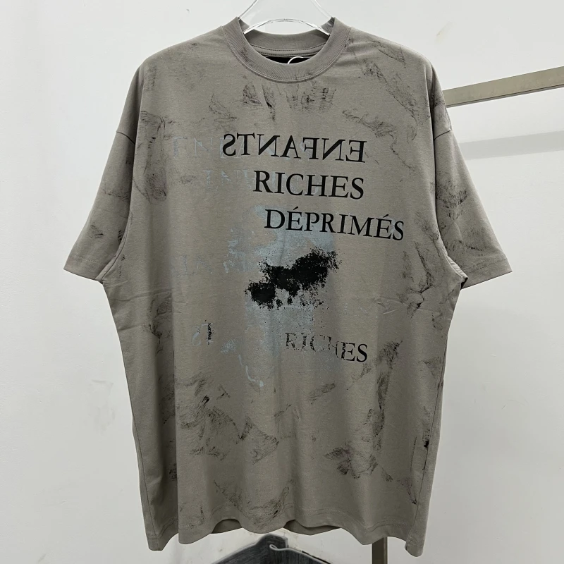 

Vintage Enfants Riches Deprimes Disobedience Tee Men Women Wash ERD T-shirt Oversize Tops Thick Material Short Sleeve