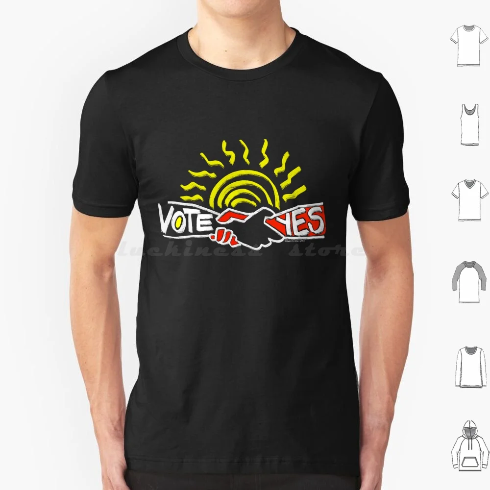 T-shirt de la campagne Vote Yes Voice To Parliament 2023, pour hommes, femmes et enfants, 6xl, Vote Yes Yes 23 Voice To Parliament australien