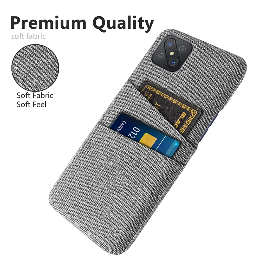 Wallet Case For Oppo Reno 4Z 5G Case Luxury Fabric Dual Card Phone Cover For Oppo Reno 4 Z 5G Case For Oppo Reno4 Z 6.57inch