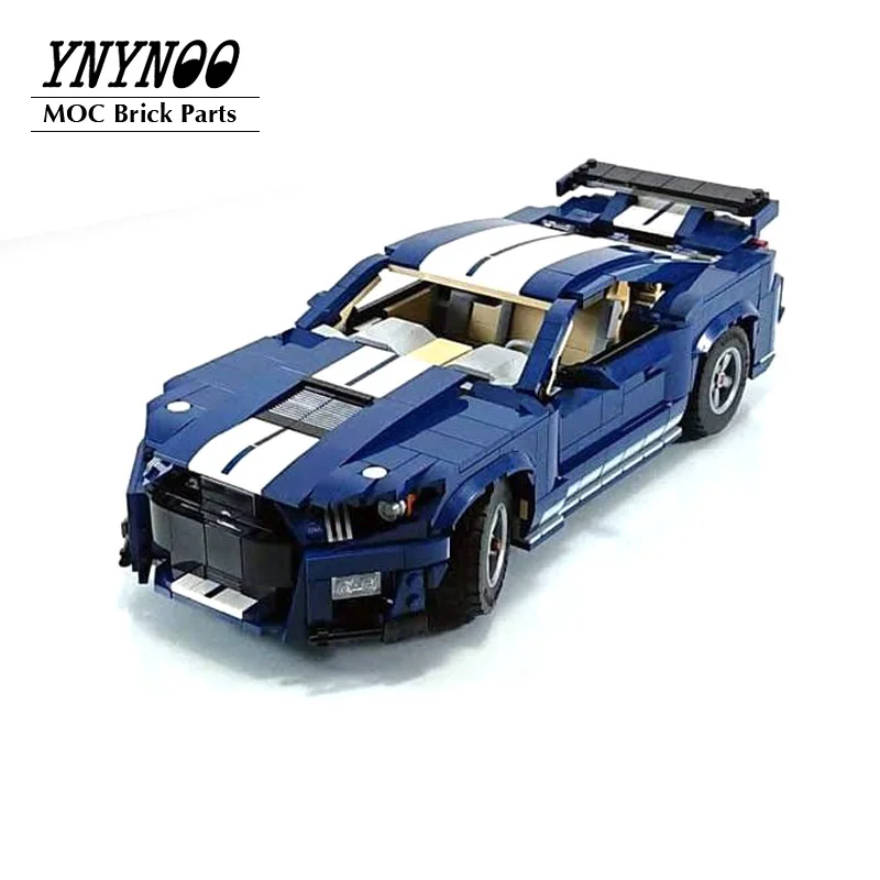 NEW MOC-10265 Mustangs Shelby GT500 Building Block Car Bricks F150 Raptor Classic Pickup Assembled Model DIY Toys Birthday Gifts