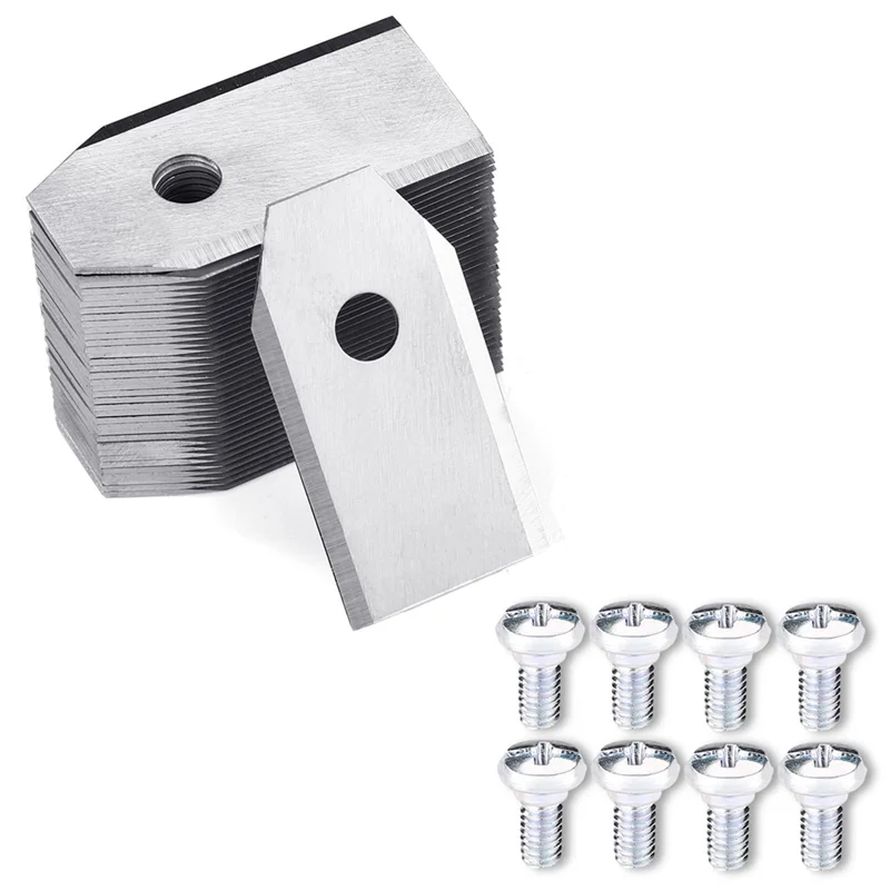 AT53 36PCS Lame di ricambio per tosaerba per Segway Navimow I105N/I108N/I110N/H500N/H800N/H1500N/H3000N con viti argento