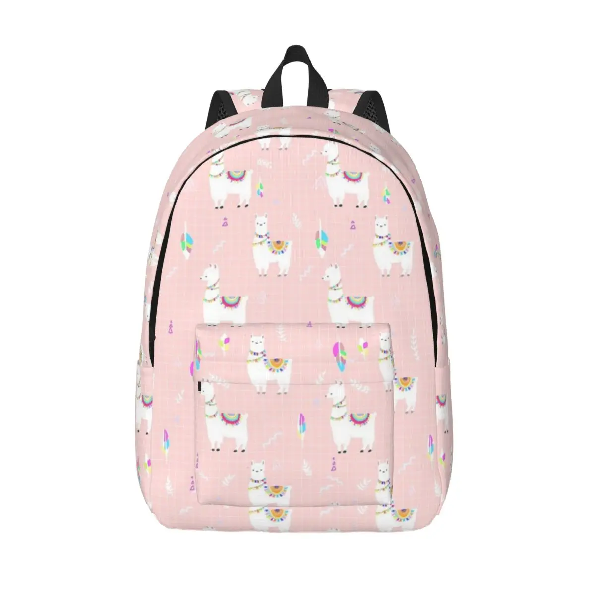

Llama Alpaca Animal Student Backpack School Bag Hiking Travel Daypack for Boys Girls Bookbag Shoulder Bags