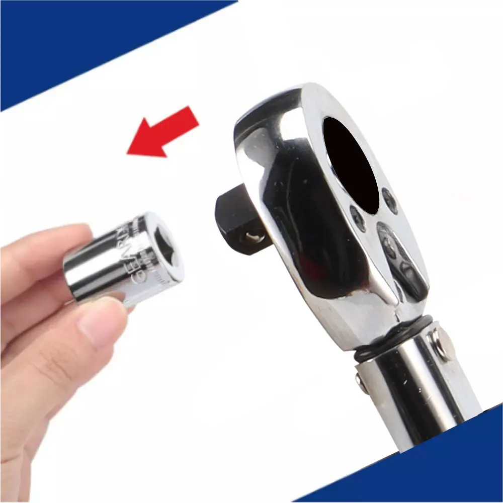 Preset Torque Wrench 1/2 Inch Drive 28-210N.m Chrome Vanadium Steel Hand Tool for Car Motorbike Repair