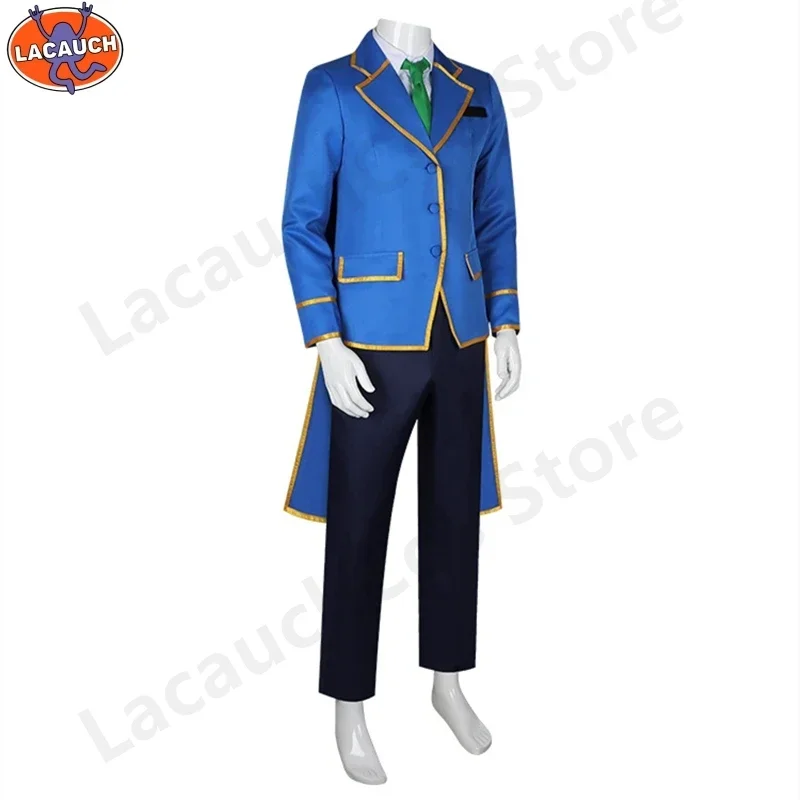 New Anime Vermeilingold Cosplay Costume Vermei aruto Costumes School Unforms Suit Jacket Shirt Tie Pants Halloween Carnival Wig