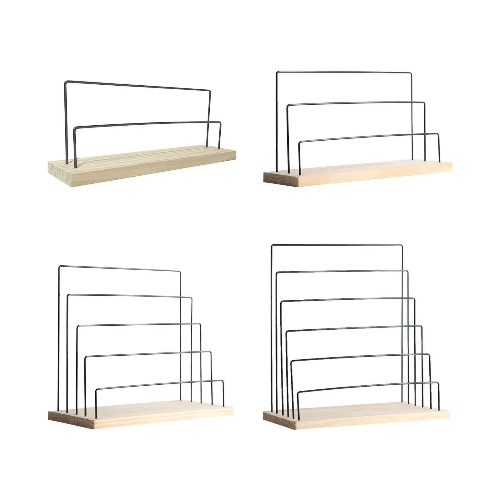 Jewelry Display Rack Multi Tier Earring Organizer Wooden Base Countertop Holder for Necklace Bracelet Showcase Storage