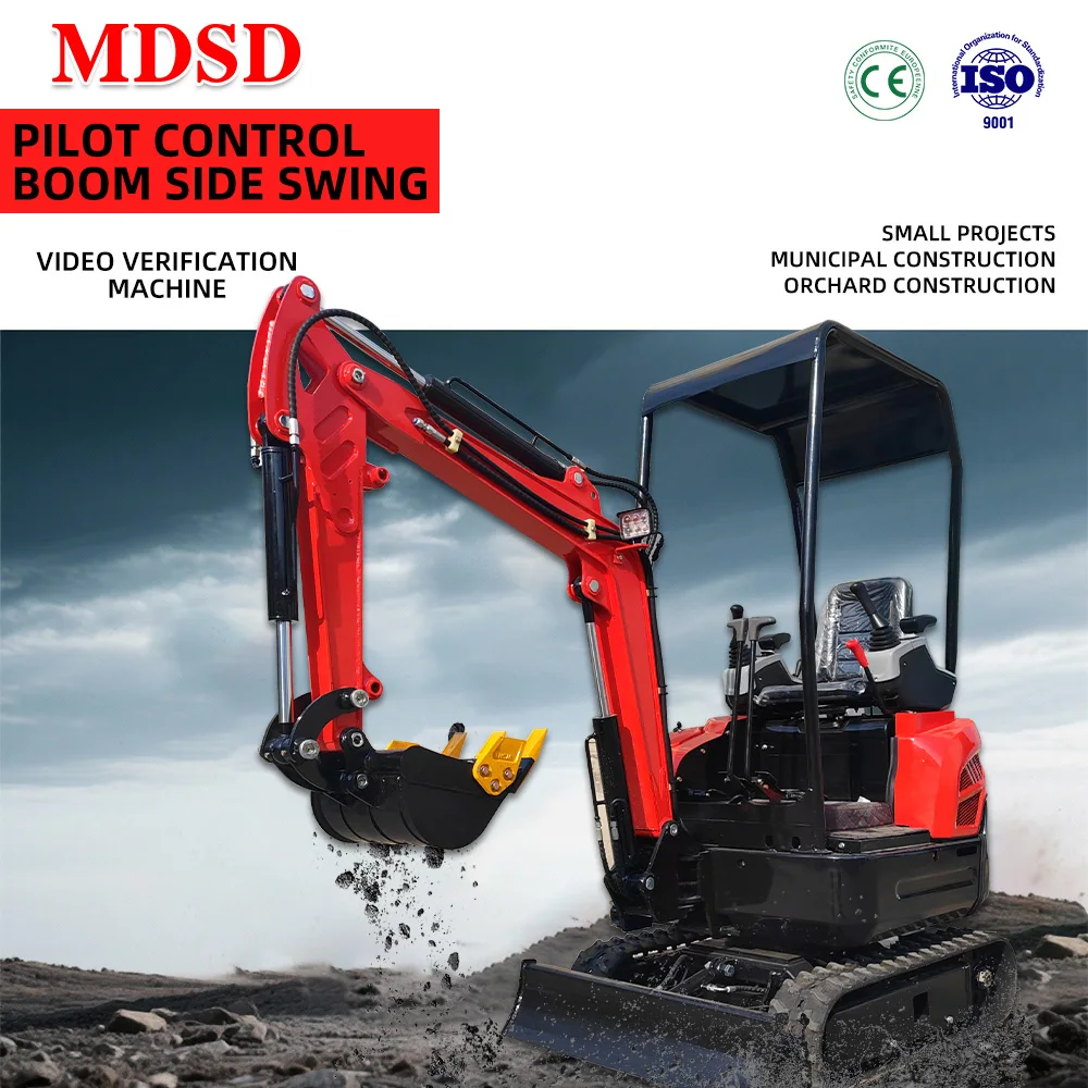 1.2 Ton Diesel Mini Excavator With Attachments EPA Euro 5 Engine Customized Orchard Small Excavator Cheap Price Excavators