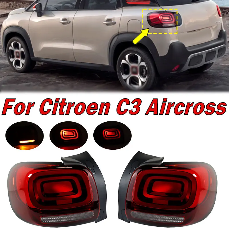 

Exterior Accessories For Citroen C3 Aircross Rear Light Tail Light Stop Brake Light Signal Lamp Replacement Car Light Assembly