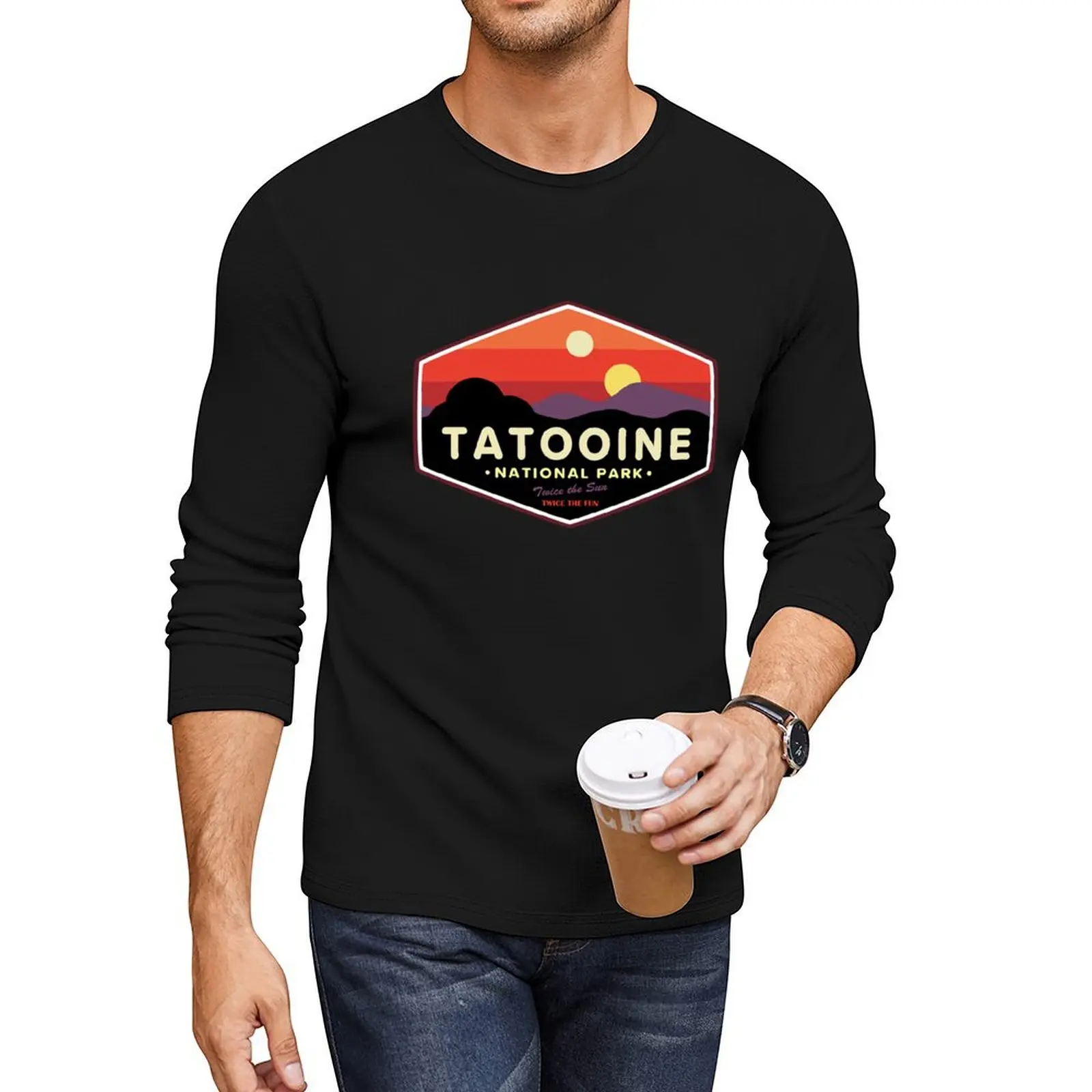 Tatooine National Park Long T-Shirt plain t-shirt plain white t shirts men