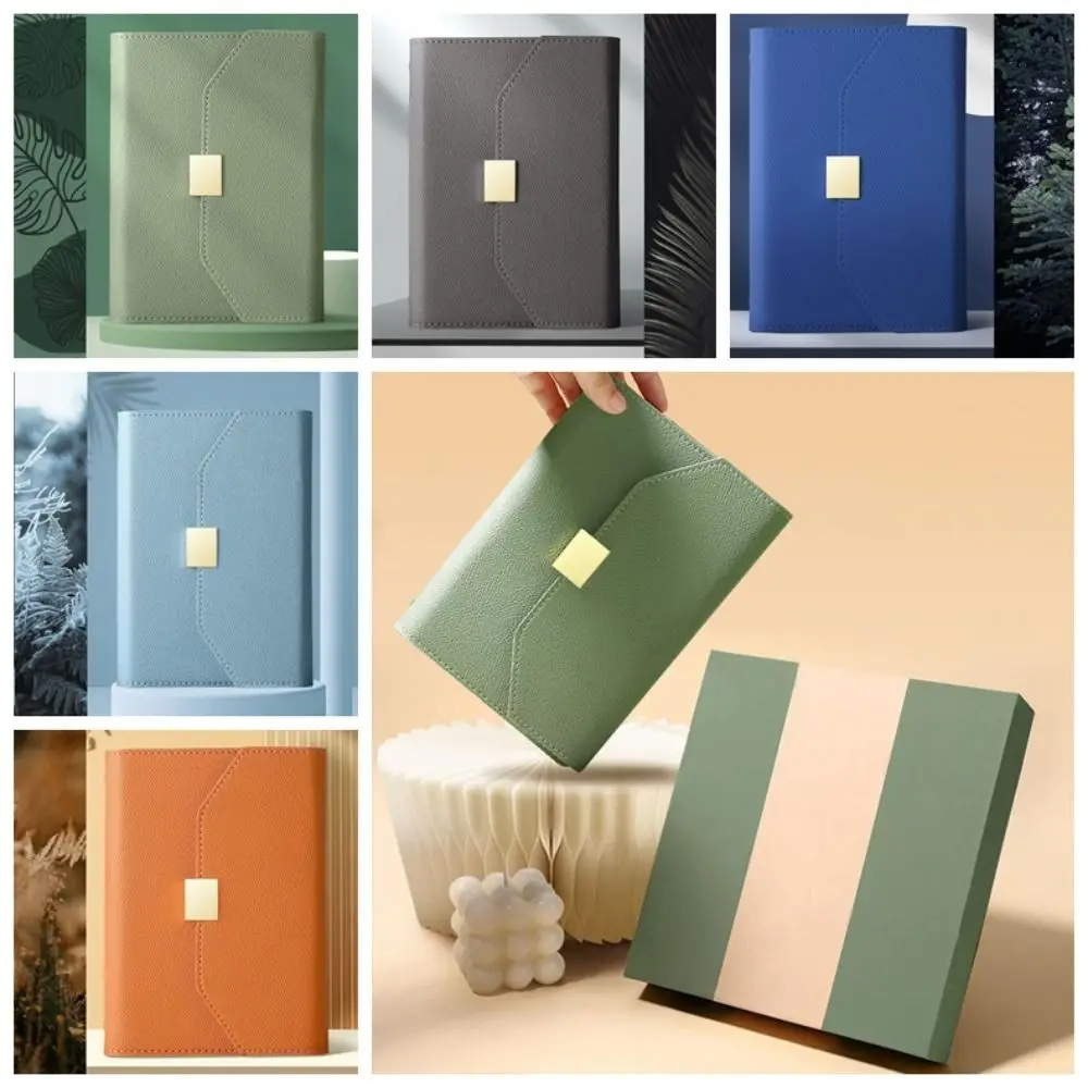 Journal Agenda Planner A5 A6 Binder Notebook Diary Notepad Taking Notes Loose Leaf Notepad Minimalism PU Leather Memo Notepad