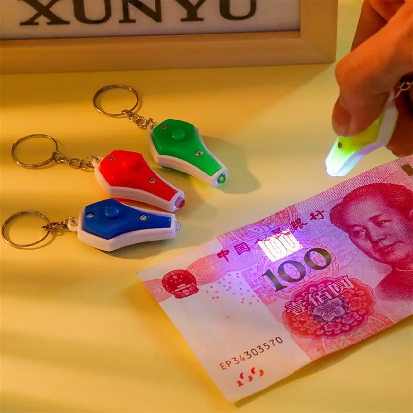 1PC Mini LED Flashlight Vase Shaped Purple Light Money Detector Lights Portable Lighting Torches Flashlights For Outdoor Camping