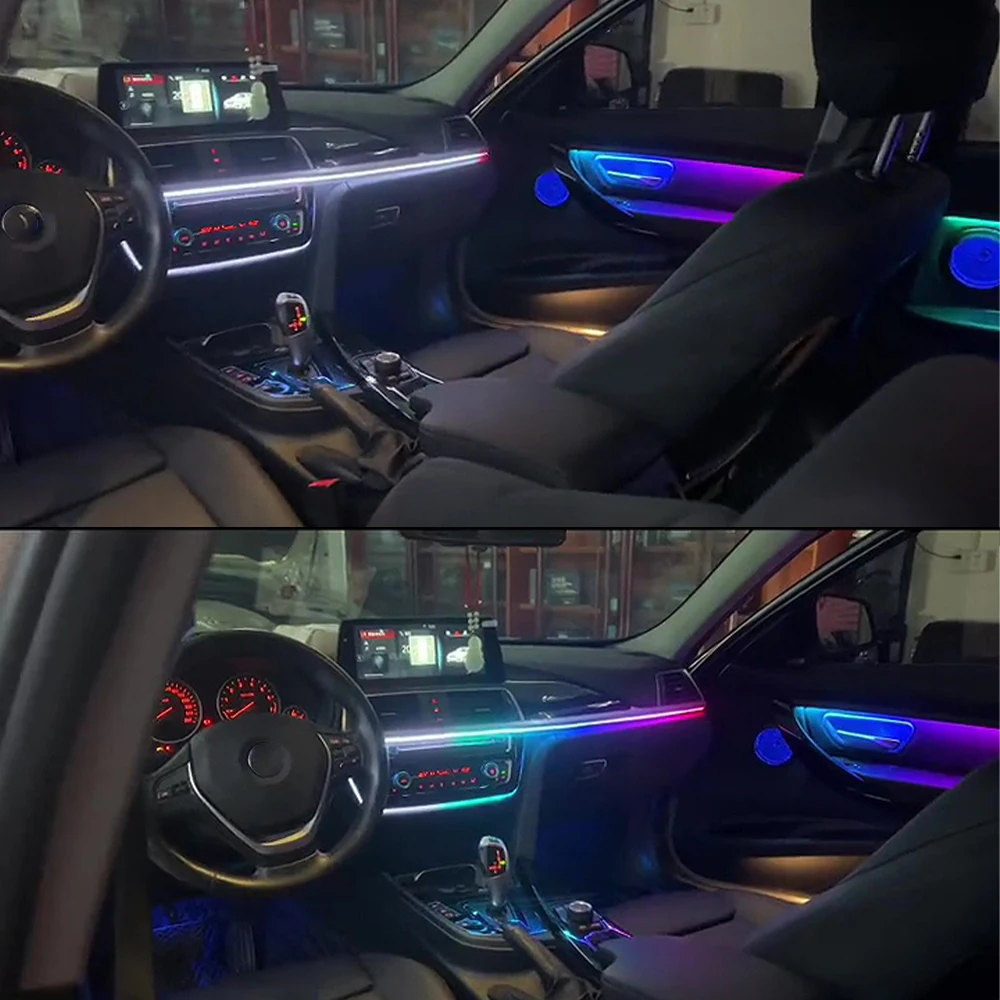 For Old BMW 3 Series 2014-2019 BMW 3 Series ambient lighting BMW 3 Series RGB flowing lights  BMW atmosphere light modification