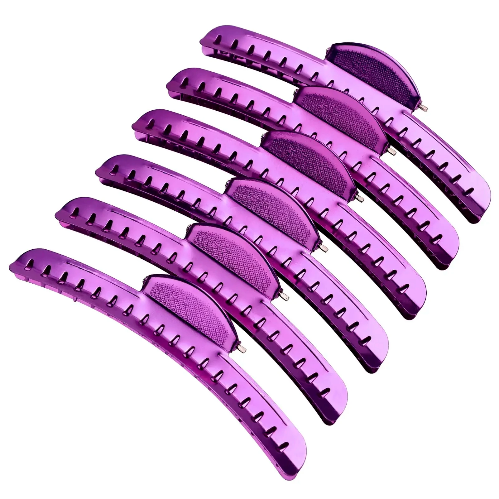 

6PCS Vintage Metal Finger Wave Hair Clips Aluminum Hairpin Hairdressing Clip Salon Hair Fixed Hairclips Barber Stlying Tool