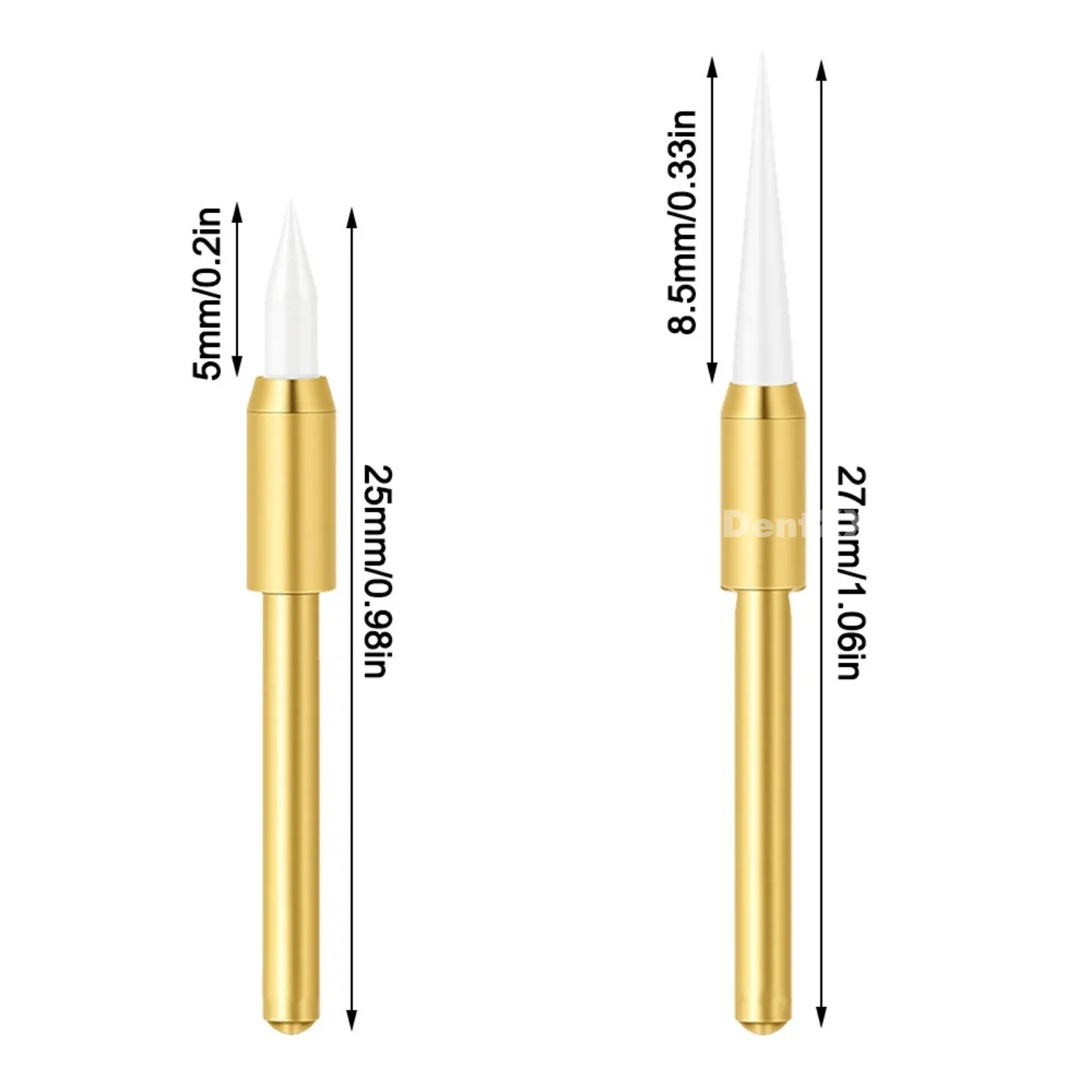 BUY 5 GET 2 FREE Soft Ceramic Carving Bit, 2.35mm Shank Short & Long Tip Rotary Tool Bits for Craft Polishing Carving