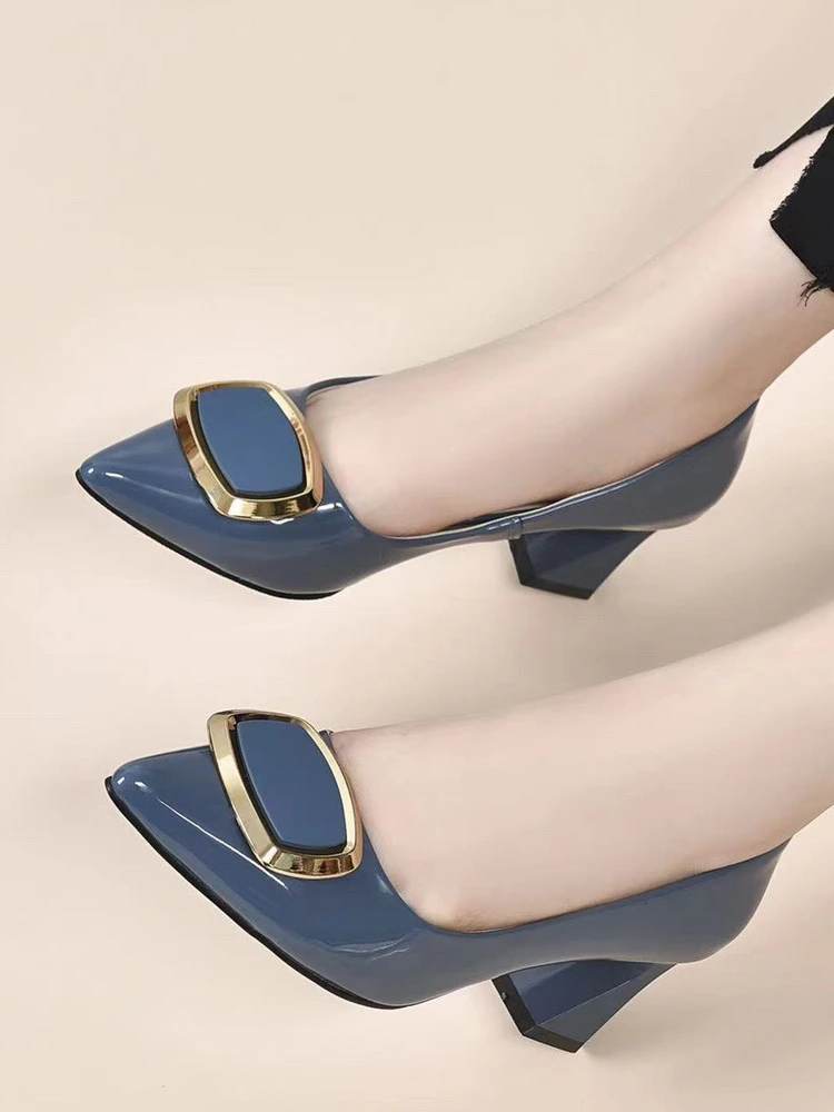 comfortable-pointed-toe-high-heels-slip-on-shoes-leather-velvet-surface-rubber-outsole-all-season-fashionable-french-style