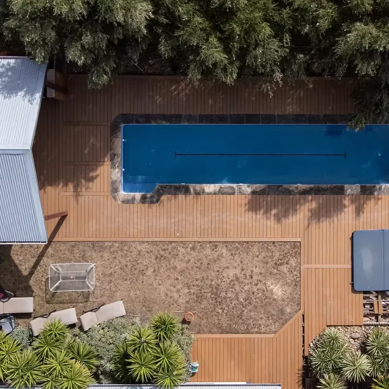 Easy to Clean Patio Flooring Outdoor Composite Decking Outdoor Customized Outdoor Flooring for Walkway Garden Boardwalk