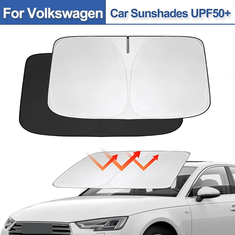 

Car Windshield SunShade For Volkswagen VW Bora Polo Tiguan Jetta Passat B5 B6 B7 Golf Beetle Sun Visor UV Protection Aito Parts