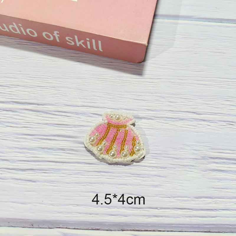1 Piece Sew on Beaded Patch Cute Sea Turtle Seahorse Starfish Dolphin Jellyfish Patch for Garment DIY Decoration