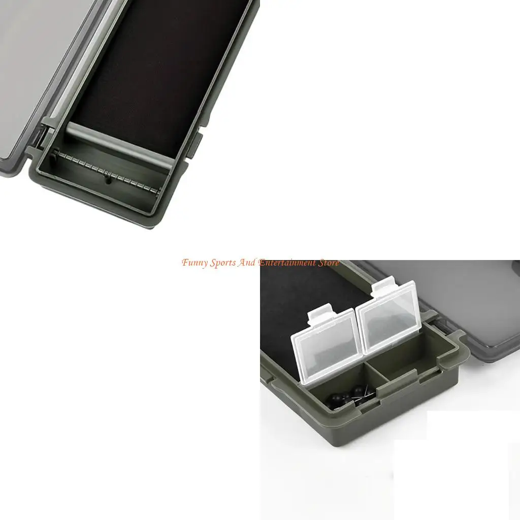 

C4DE Коробка для лески Водонепроницаемые органайзеры для снастей Жесткая доска для крепления волос со штифтом