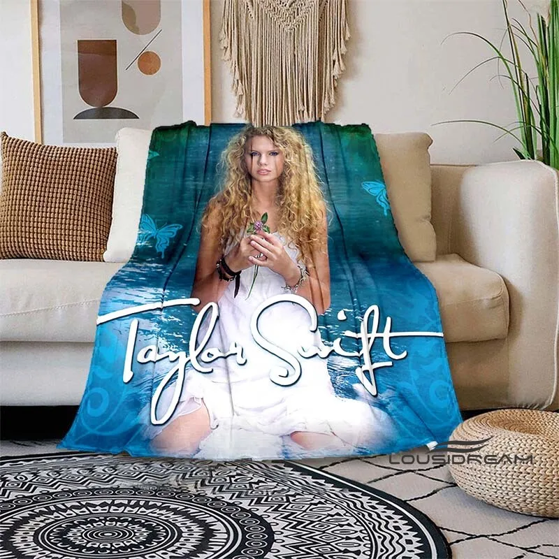 Manta personalizable de T-Taylor Swift Singer para celebridades, manta para sofá, oficina, siesta, suave, cálida y cómoda manta de cama, regalos de vacaciones