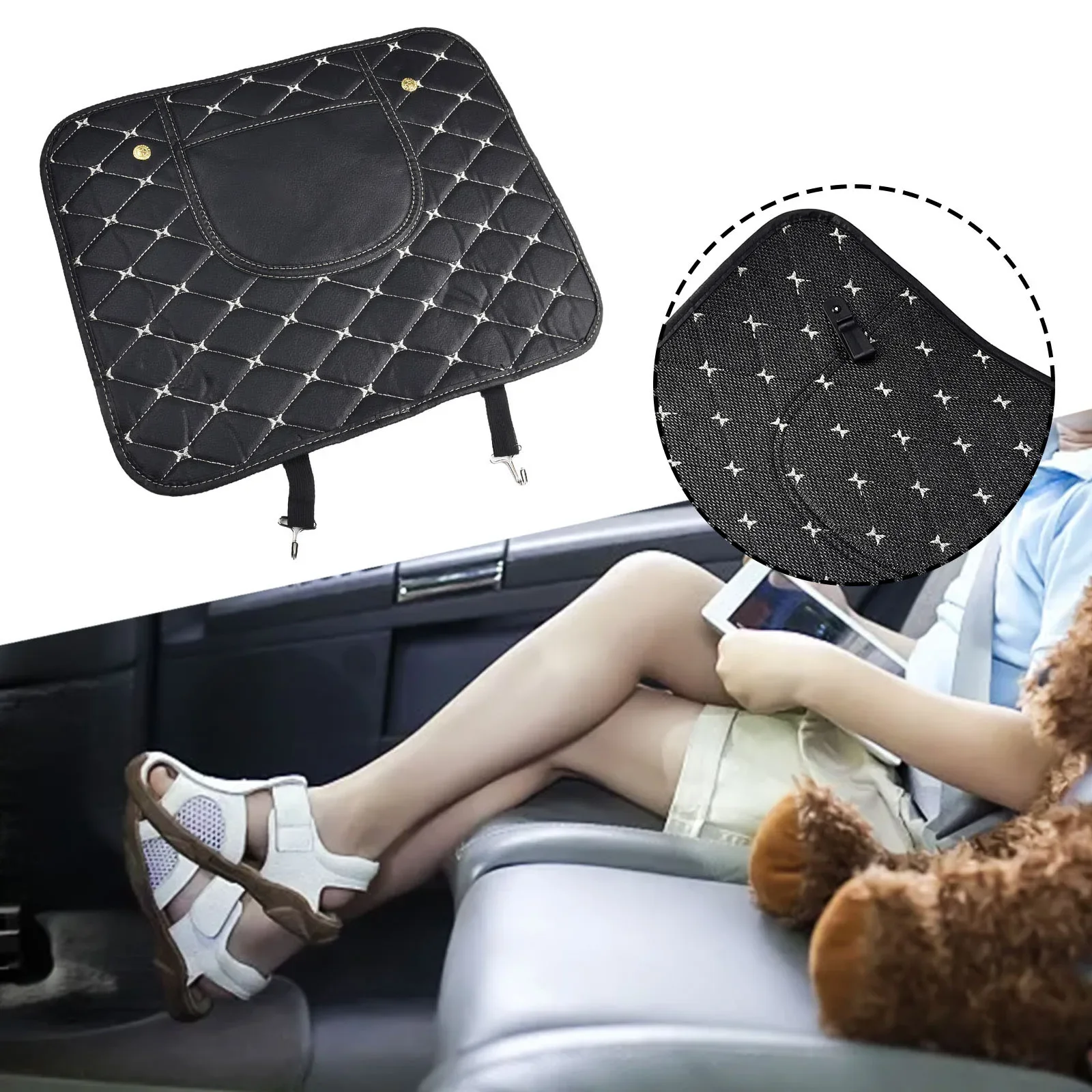 Car Seat Back Protector Cover Children Kids Anti Mud Dirt Auto Seat Cover Anti Kick Mat Pad Seat Cover  Car Storage Bags