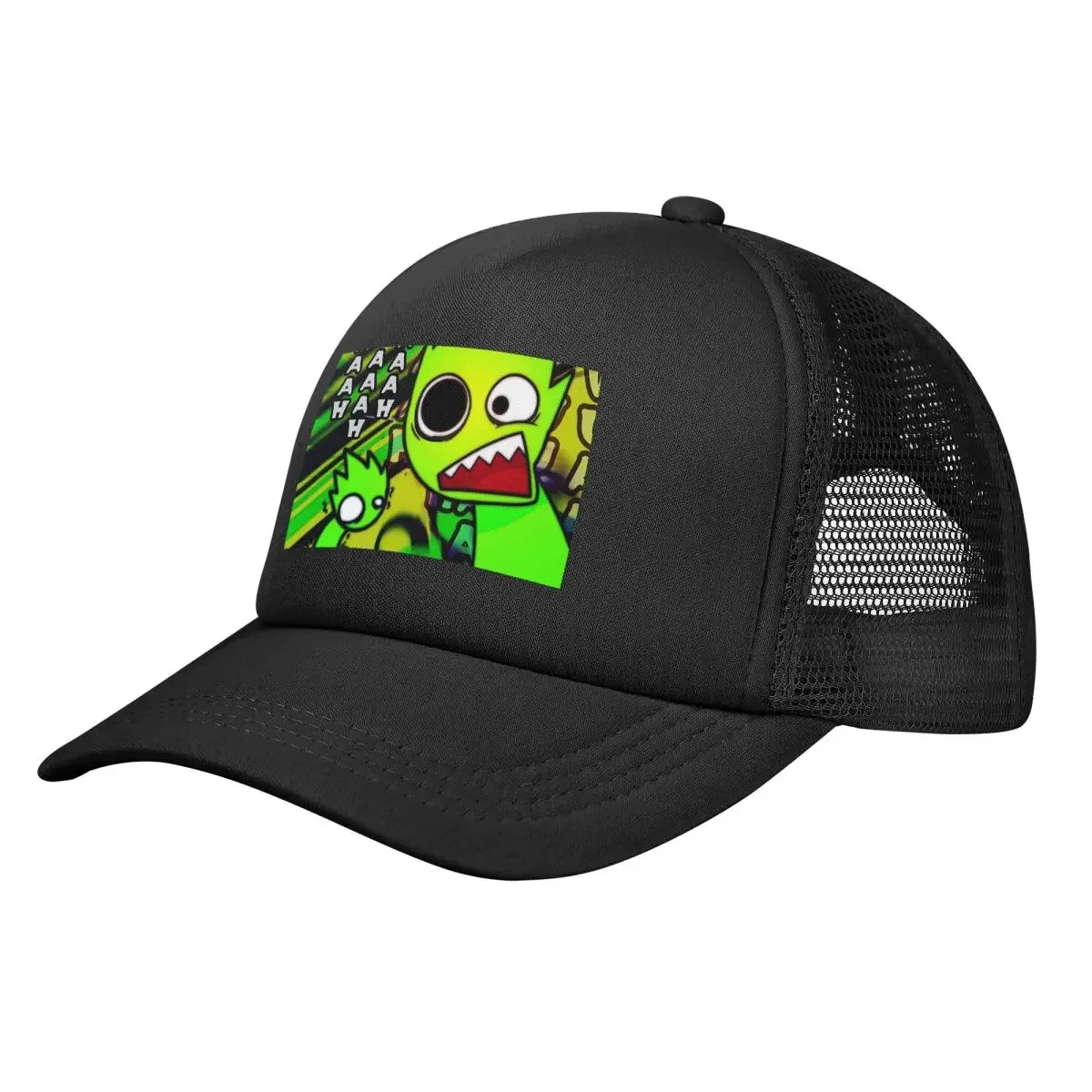 Sprunki Cartoon Incredibox Game Mesh Baseball Caps Snapback Fashion Baseball Hats Breathable Casual Casquette Outdoor