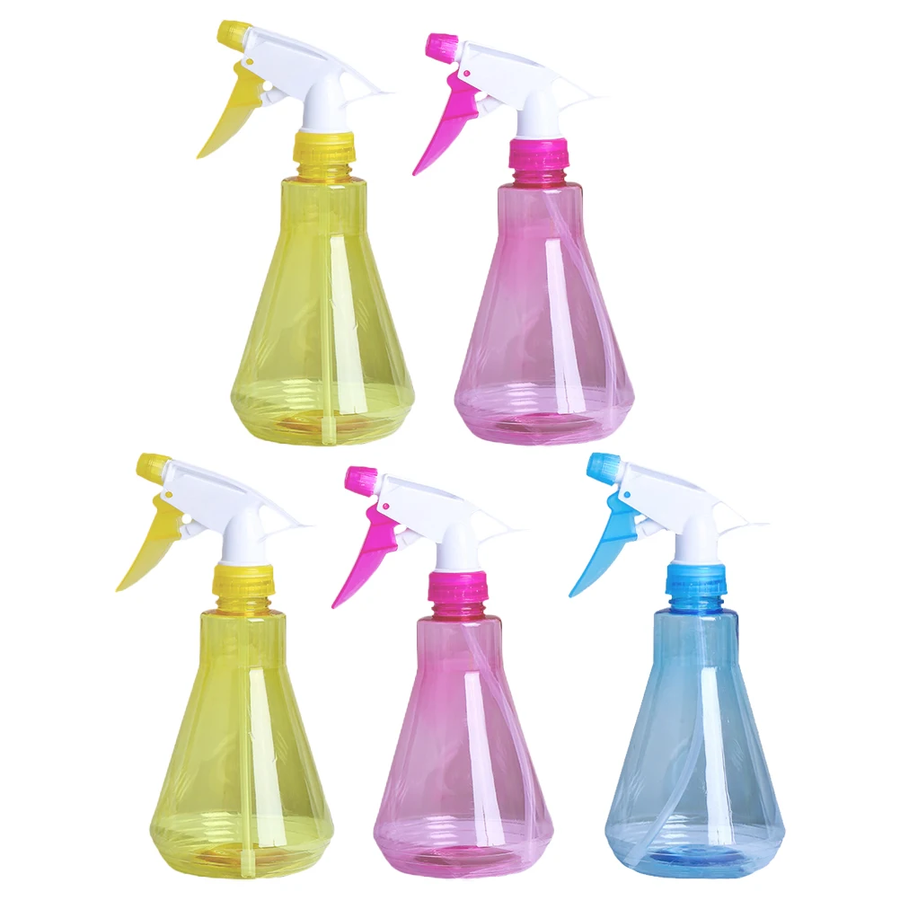 

5pcs Plastic Sprayer Bottles Lightweight Portable Gardening Cleaning Tools Long Distance Spray Multipurpose Design Practical