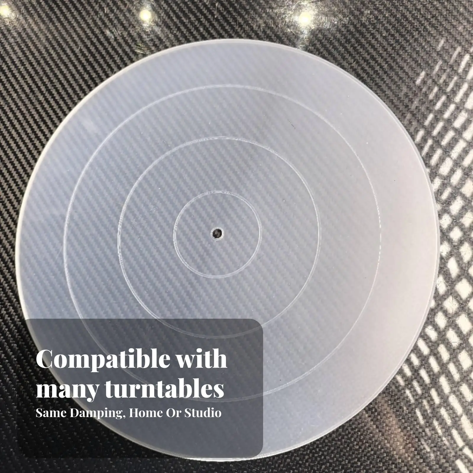 Transparent Turntable Mat Silicone Pad for Record Player Vinyl LP Platter Protector Disc