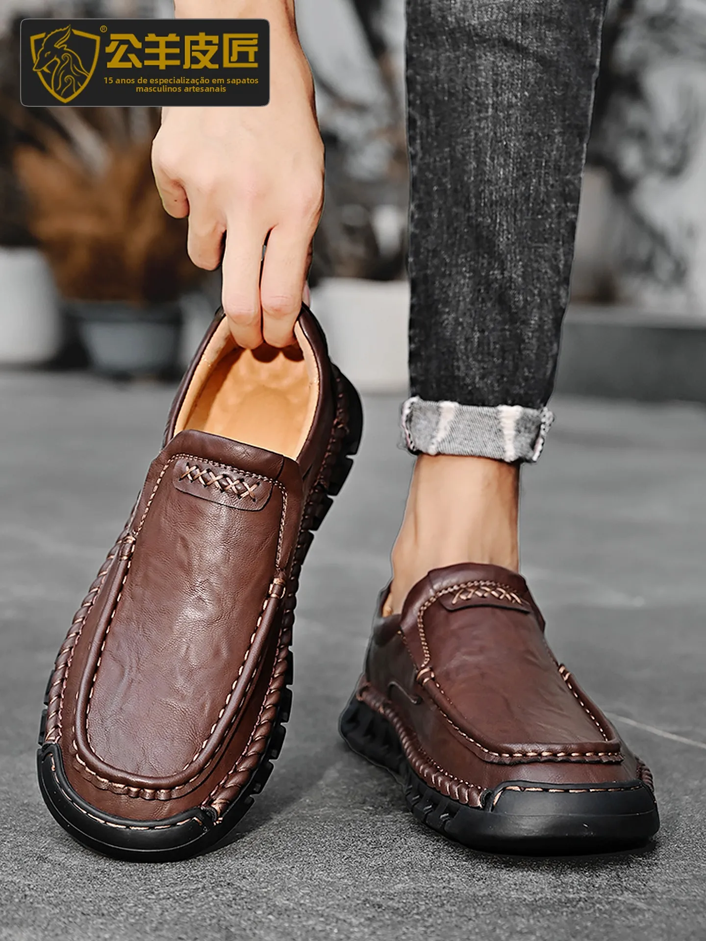 lamb-leather-men's-slip-on-shoes-casual-spring-autumn-trendy-soft-surface-large-size-office-leisure-leather-shoes