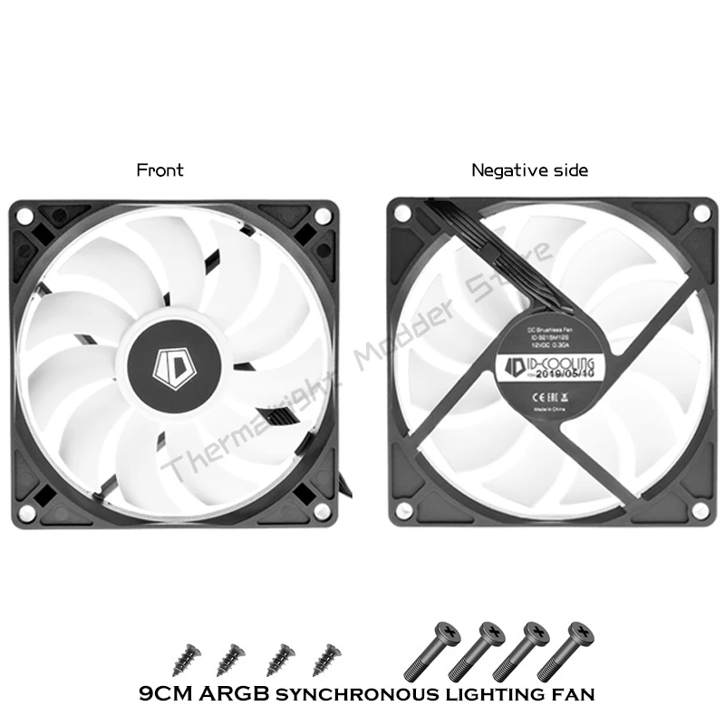 Gabinete de refrigeración para Gamer 9015/9215, ventilador de 9cm, 15mm delgado silencioso RGB PWM 4 pines ITX ventilador con cubierta CPU enfriador 5V ARGB AURA SYNC