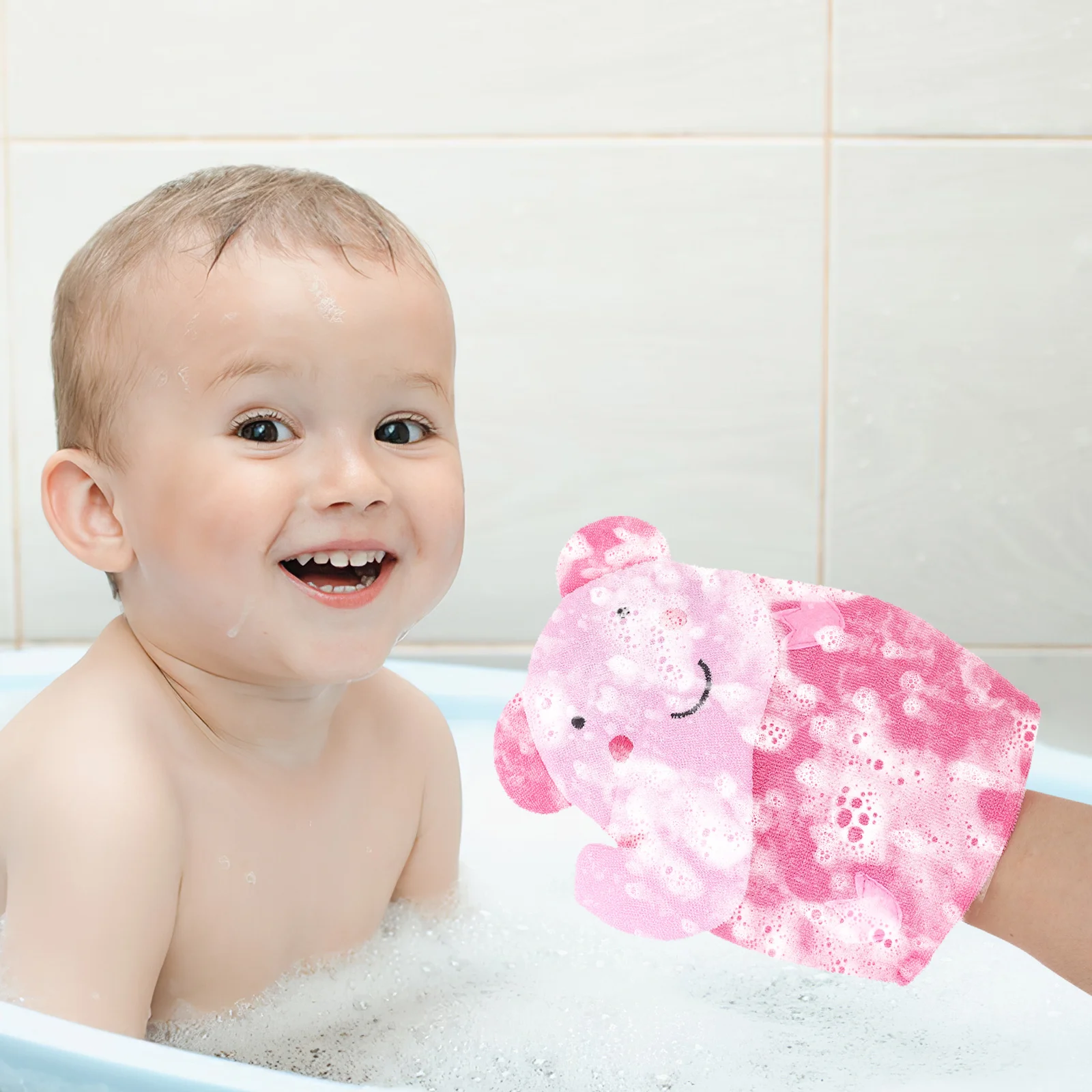 2 قطعة قفازات التقشير الكرتون نمط دش الجسم تنظيف ميت الاستحمام لوازم الرعاية العميقة قفازات الاستحمام