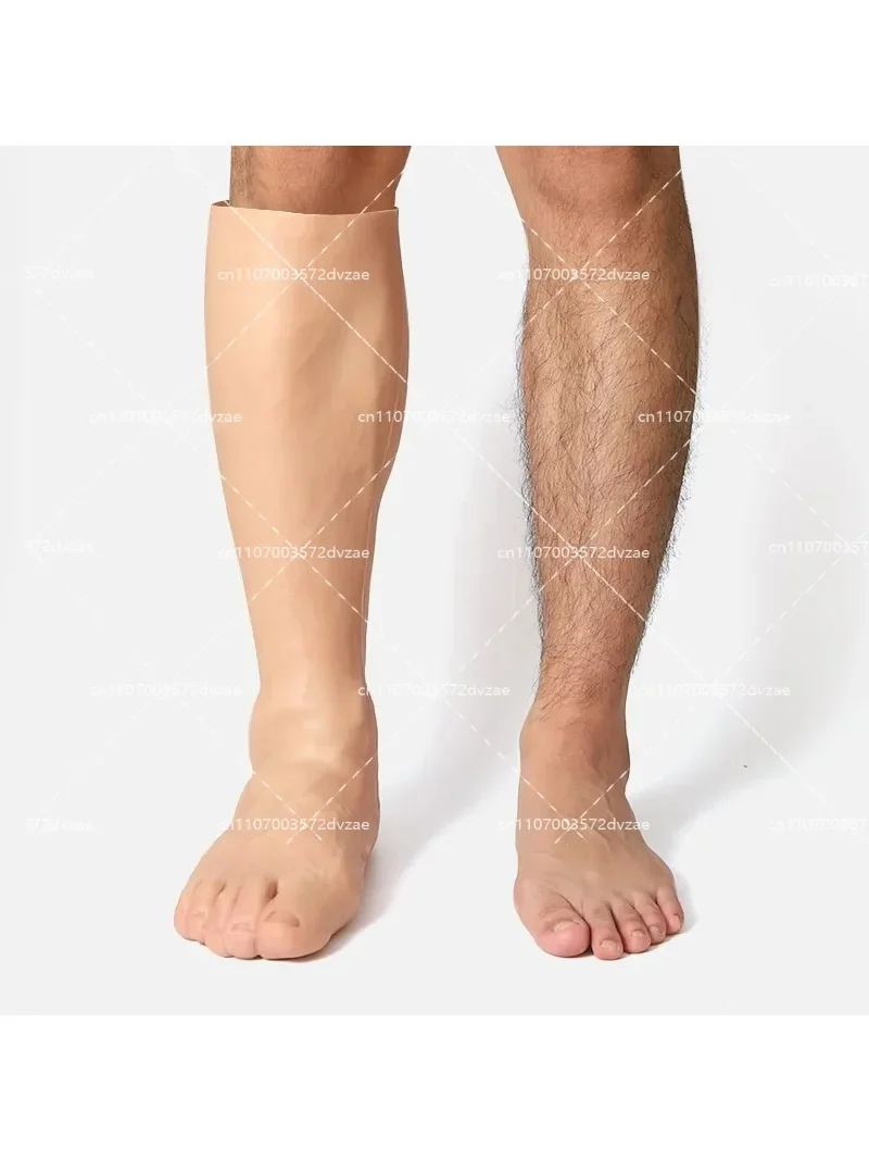 1 Pair Silicone Fake Legs Feet  with Realistic Human Skin Touch for Cosplay Artificial Scar Cover Simulation Human Skin Texture