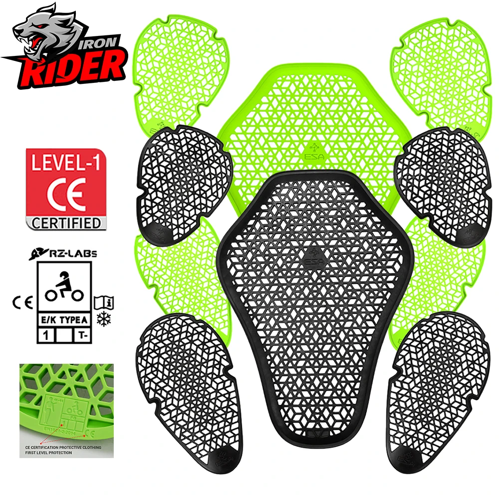 Motorcycle CE Protector Motorbike Protective Gear Motocross Back Protector Shoulder Elbow Pad Moto Riding Motorcycle Equipment