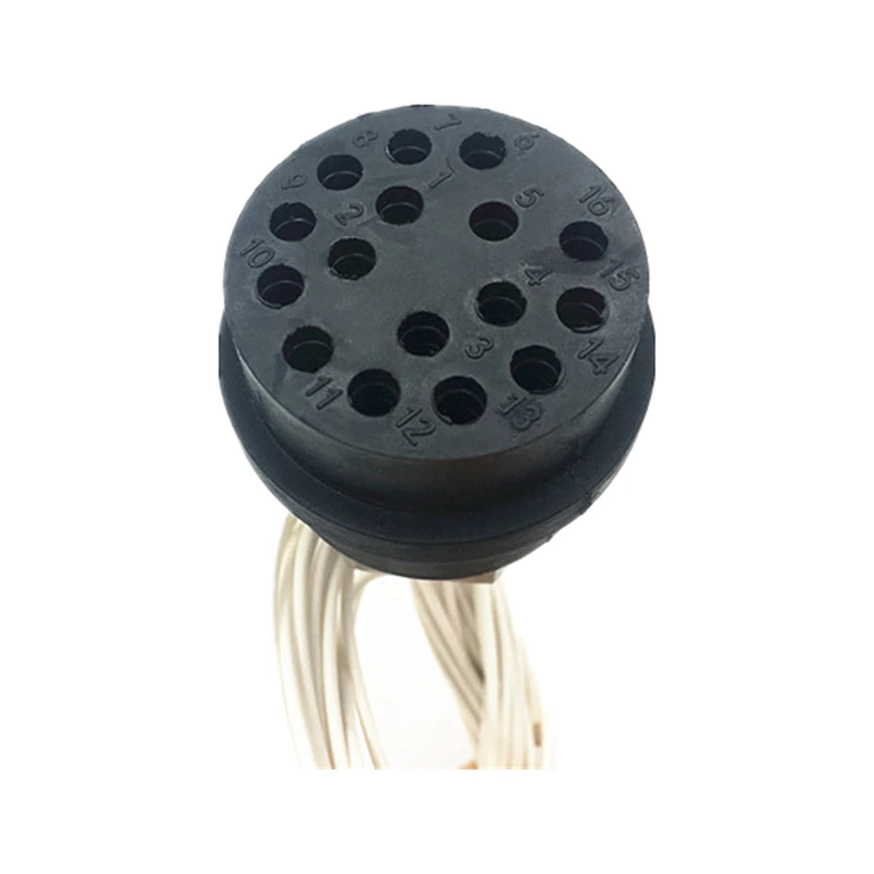 Deepwater Socket 16 Pin Undersea Connectors BH16F Female Circular Plug Subconn Underwater Bulkhead Connector For ROV