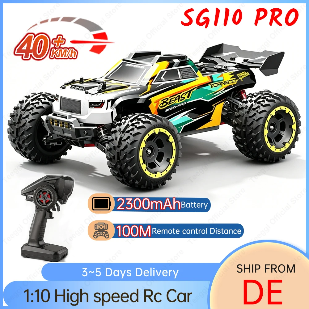ZLL NEU SG110 PRO 1/10 Hochgeschwindigkeits-Drift-Rennwagen 4WD RC Offroad-Auto 40KM/H Bürstenmotor Monstertruck Spielzeug Geschenke für Erwachsene