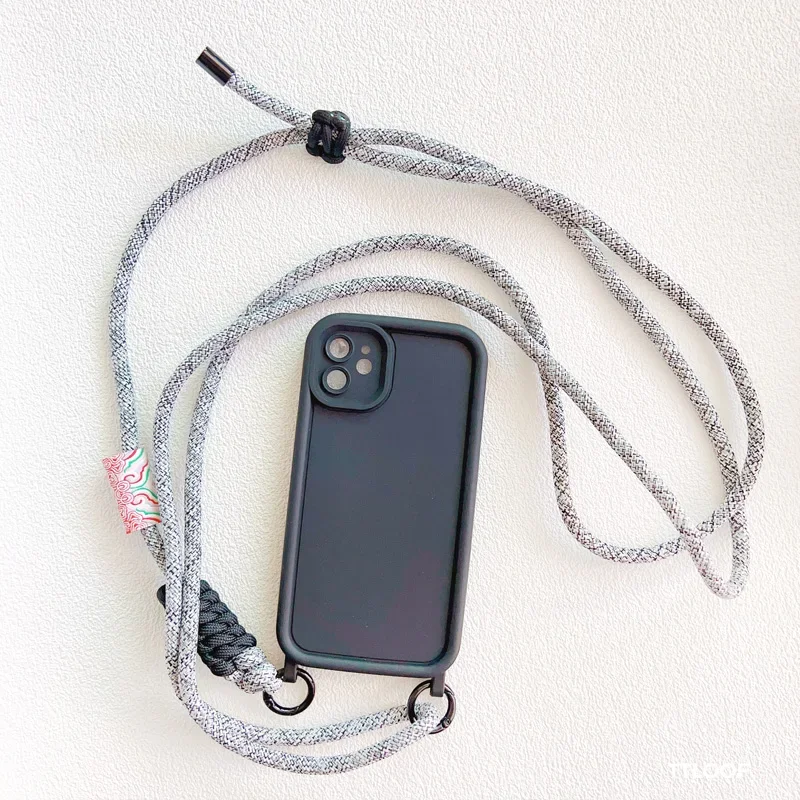 Crossbody Necklace Adjustable Lanyard Phone Case for iphone 15 16 14 13 11 12 Pro Max MiNi XR X XS 7 8 plus SE 2020 Soft Cover