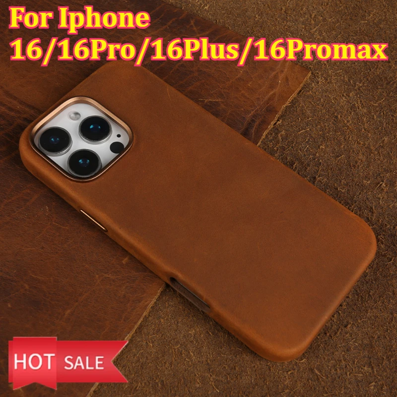 

Faux Leather Case For Iphone 16/16Pro/16Plus/16Promax Cover Luxury Business Phone Aesthetic Vintage Retro