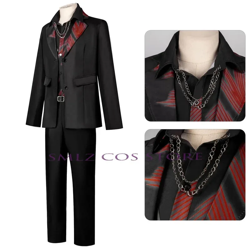 Juego Love and Deepspace Sylus disfraz de Cosplay para hombres Marauders sin fin Sylus uniforme traje Halloween juego ropa de rol peluca Shusheng