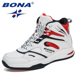 BONA New Arrival buty do koszykówki męskie amortyzujące lekkie modne trampki męskie Zapatos Hombre outdoorowe obuwie sportowe Masculino