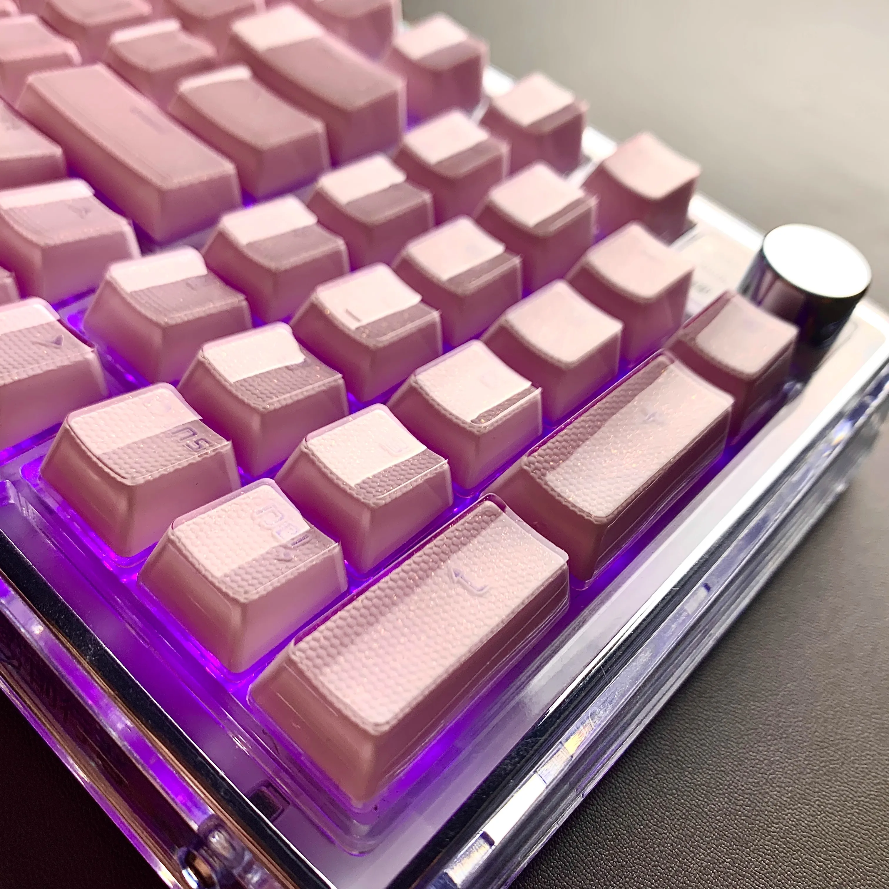 GMK Ice-clear Keycap SA Profile Keycaps PBT Double Shot Key Caps Set ISO Enter 7U Spacebar for Custom Mechanical Keyboard KIT
