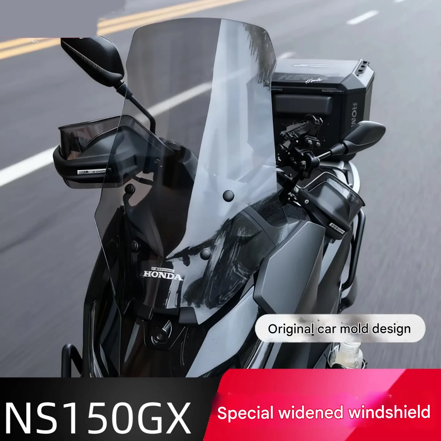 For Honda NS150GX High Transparency Windshield Widened Design No Distortion Enhanced Visibility Night Riding Safety