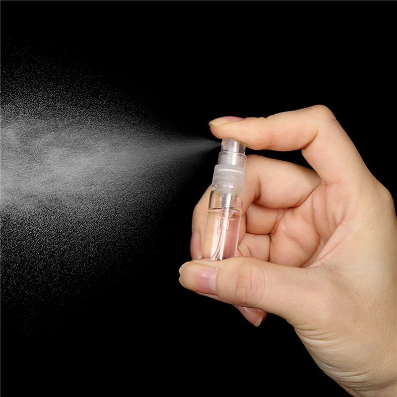 【تخفيضات سريعة】360 قطعة 3 مللي زجاجة رذاذ صغيرة لمستحضرات التجميل التعبئة رذاذ زجاجات عطر التفتيت رذاذ السائل الحاويات للسفر