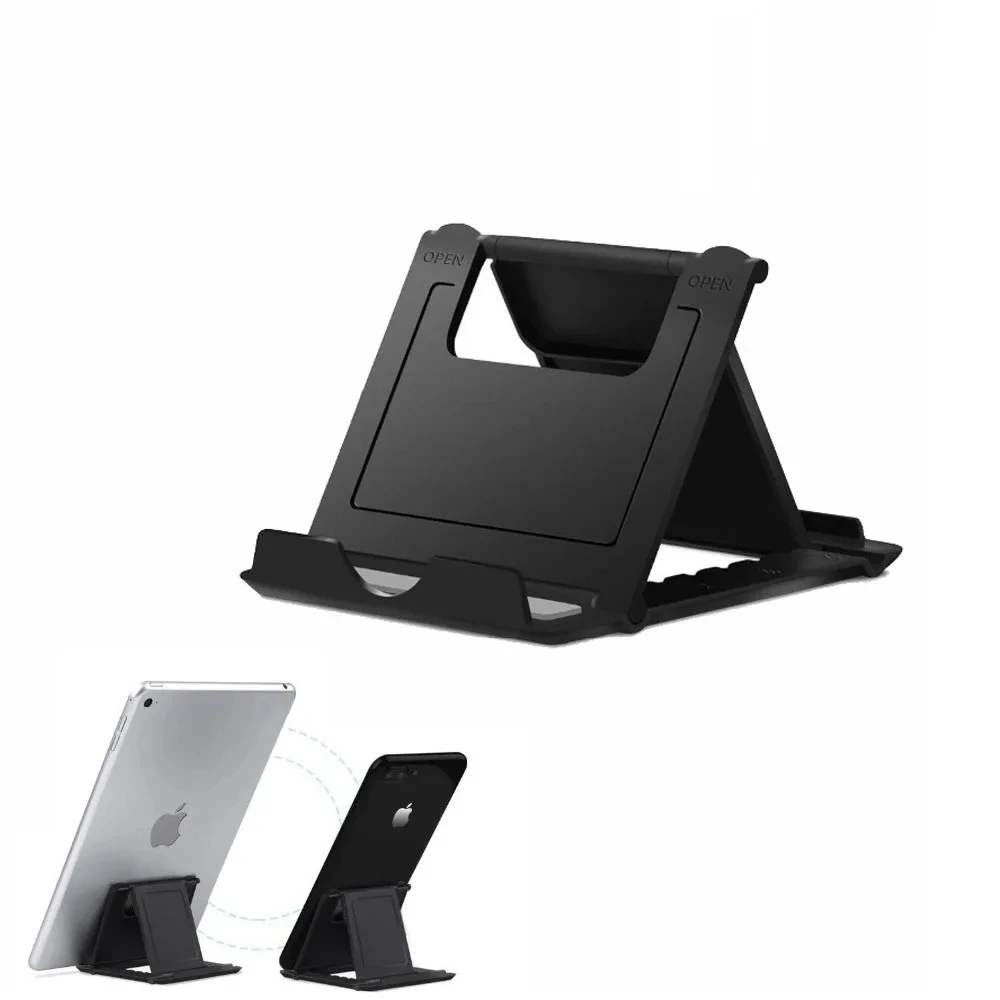 Universal Mini Foldable Tablet Holder Desktop Stand Plastic Bracket Support for iPad Mini Air 7.9/9.7/10.5/11 Inch Smartphones