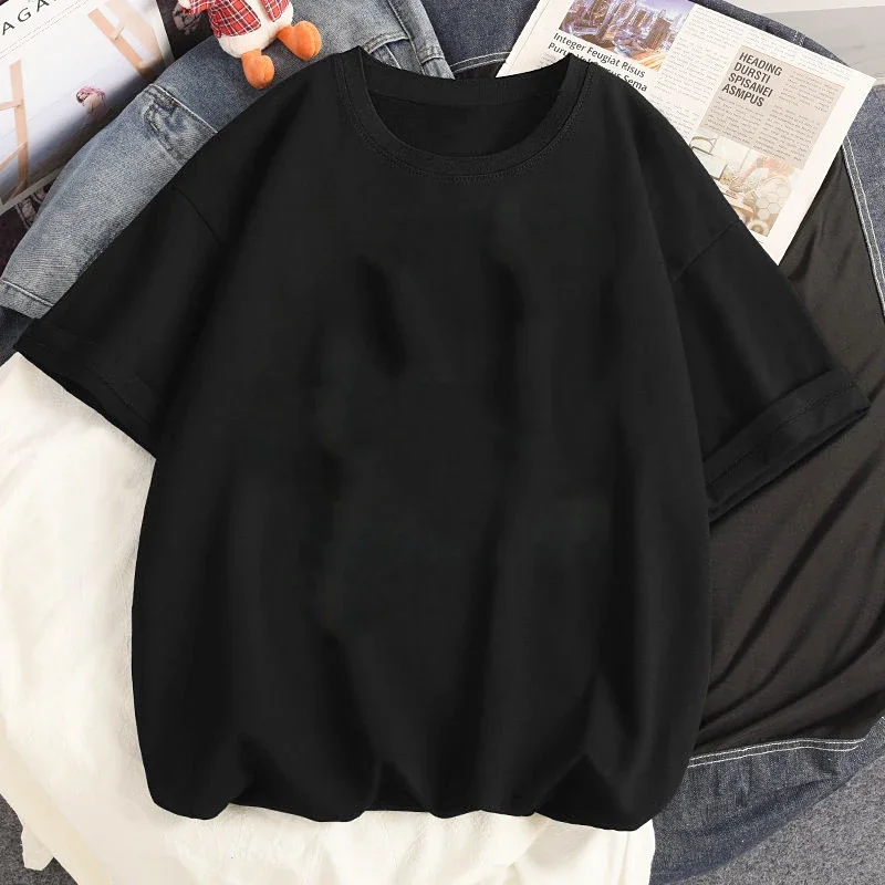 Vrouwen T-Shirt Karakter Vintage Print Korte Mouw Dames Tshirt Oversized Esthetische Streetwear Ulzzang Kleding Tops Y 2K